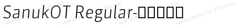 SanukOT Regular字体转换